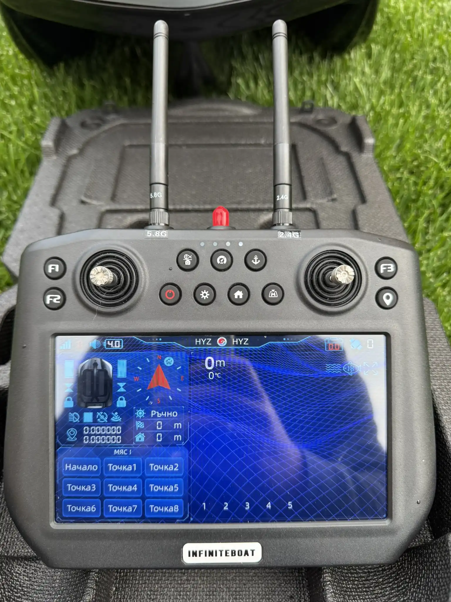 baitvision-360 Generation 3 remote controller for bait boats – GPS, HOME/Return, Cruise, sonar and 360° camera